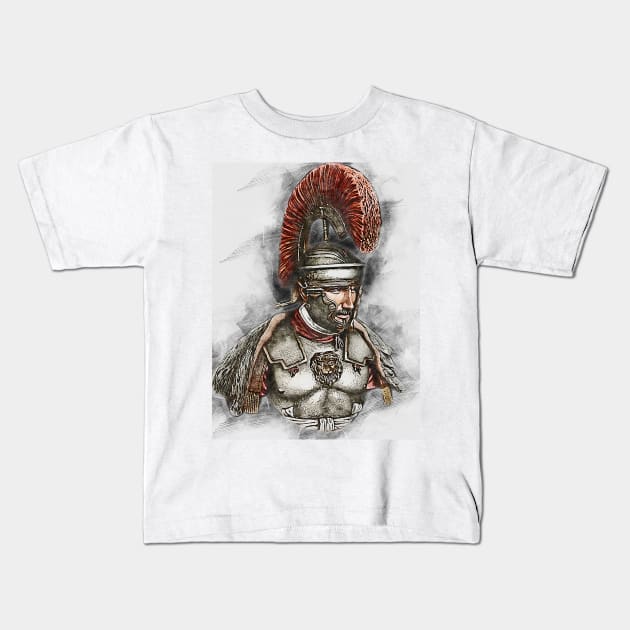 Roman Legionary Kids T-Shirt by ErianAndre